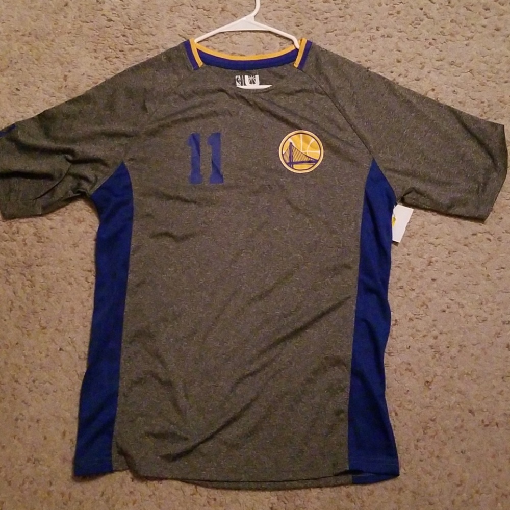 Golden state warriors Clay Thompson warm up jersey